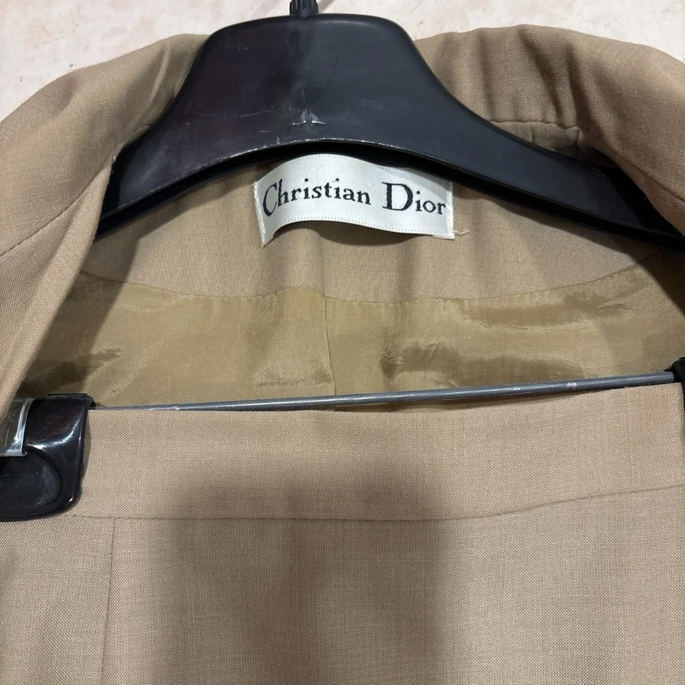 Dior Classic Beige Blazer and Skirt Set
